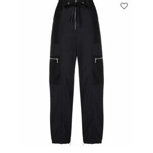Moncler Black Cargo Track Joggers